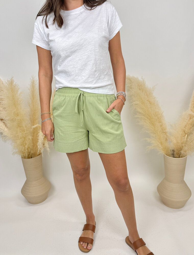 nz Contrast Stitched Pull On Shorts