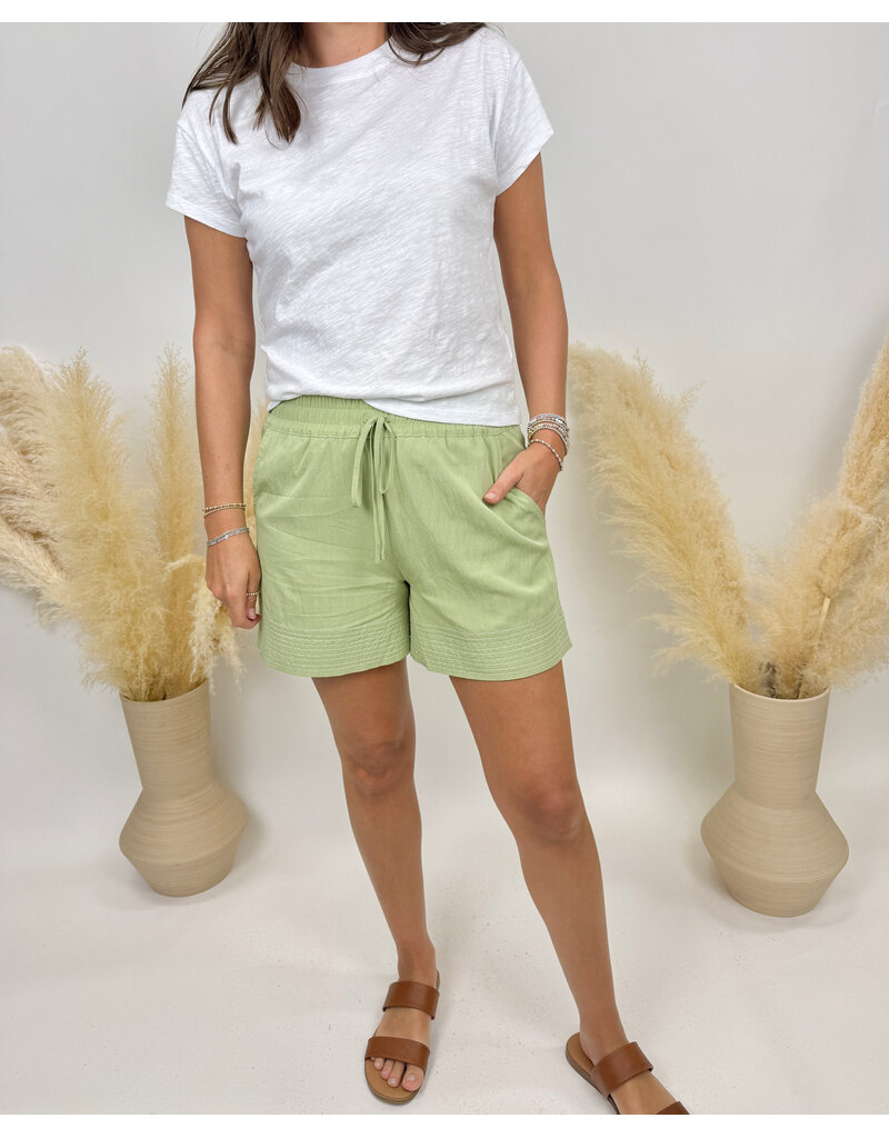 nz Contrast Stitched Pull On Shorts