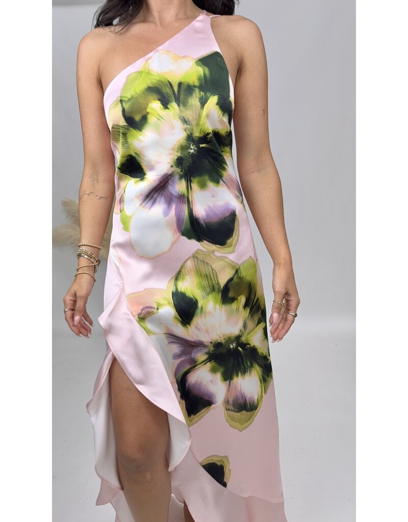 Steve Madden Mindy Floral Print High-Low Dress