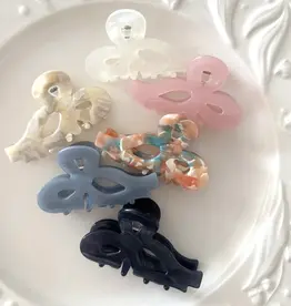 LoveLina Bow Detail Acetate Hair Clips
