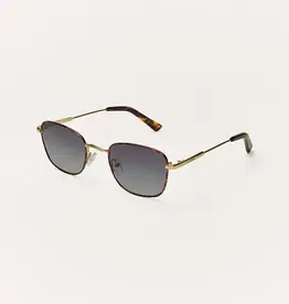 Z Supply Fastlane Tort Gold - Gradient Polarized Sunglasses