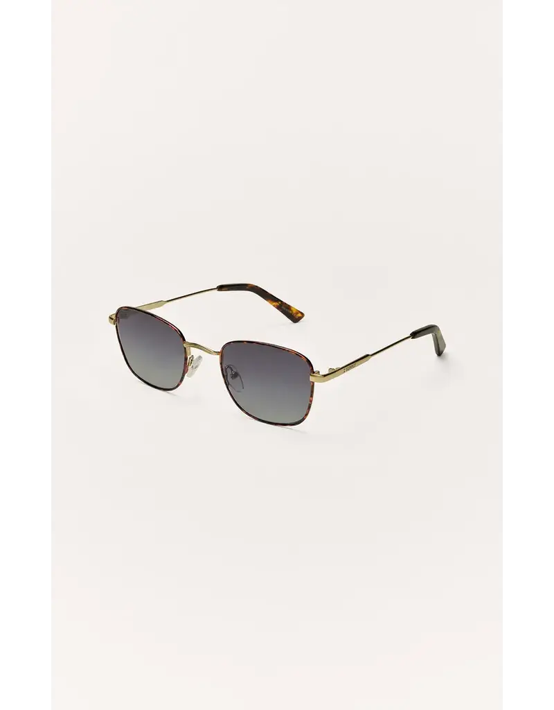 Z Supply Fastlane Tort Gold - Gradient Polarized Sunglasses