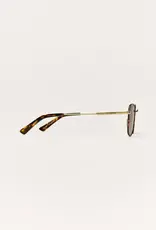 Z Supply Fastlane Tort Gold - Gradient Polarized Sunglasses
