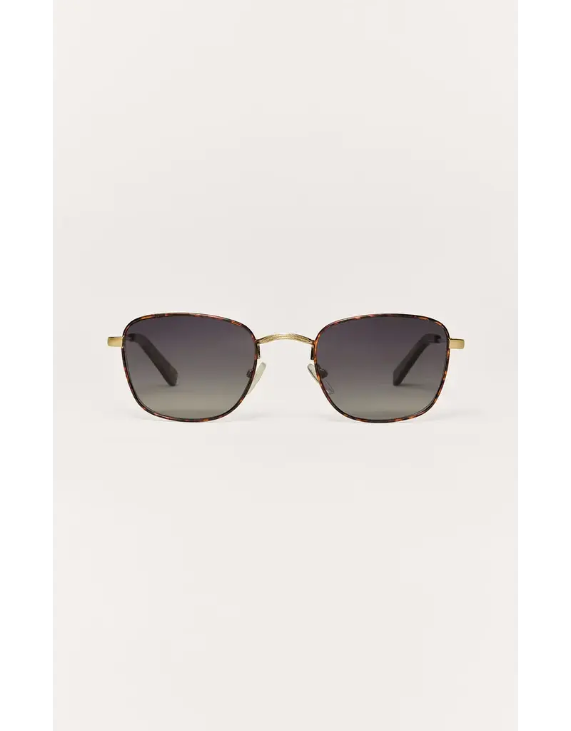Z Supply Fastlane Tort Gold - Gradient Polarized Sunglasses