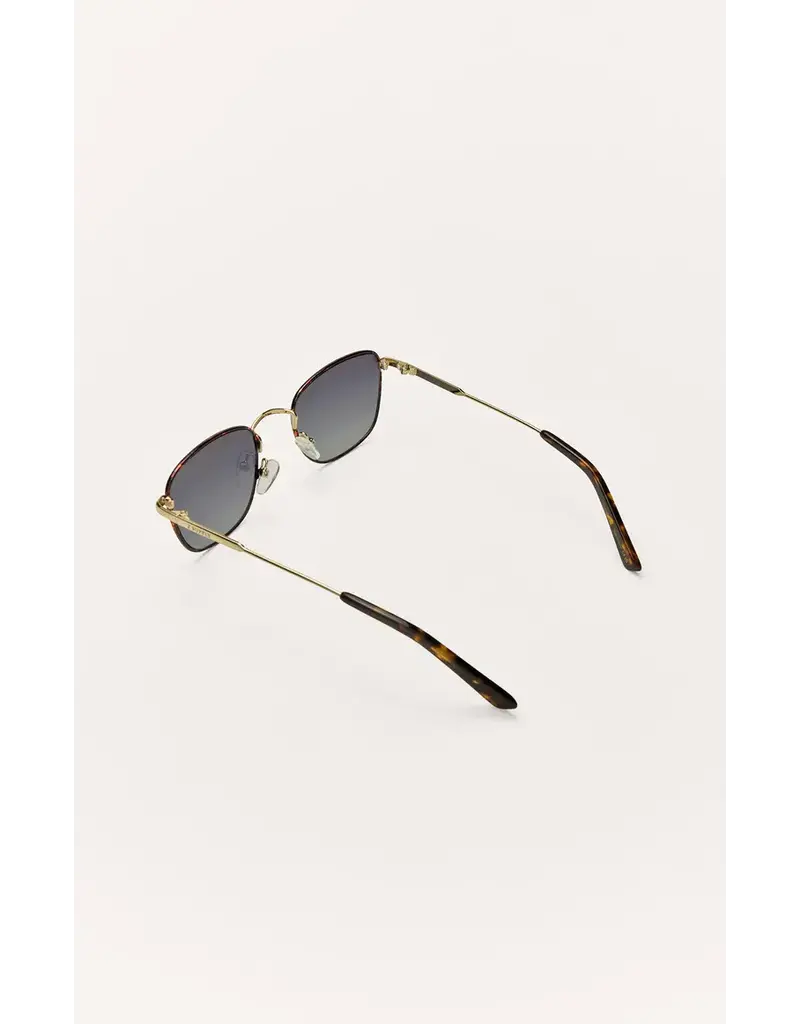 Z Supply Fastlane Tort Gold - Gradient Polarized Sunglasses