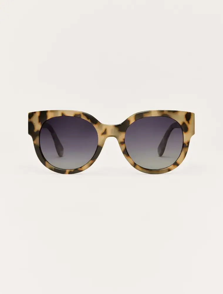 Z Supply Lunch Date Dark Tort - Gradient Polarized Sunglasses
