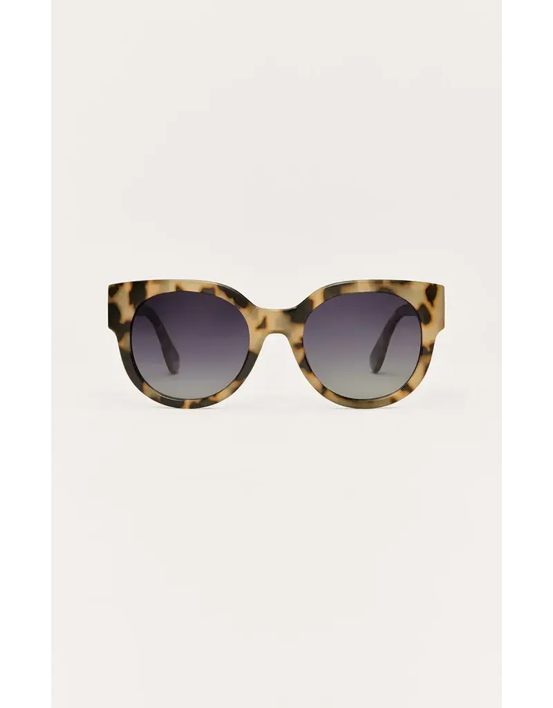 Z Supply Lunch Date Dark Tort - Gradient Polarized Sunglasses