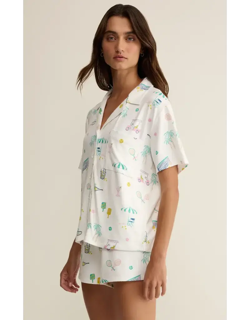 Z Supply Court Sports PJ Top