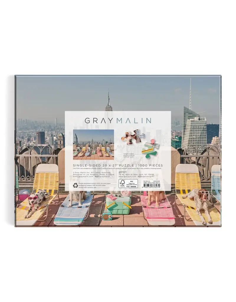 Chronicle Books Grey Malin Dogs of New York 1000 Piece Puzzle