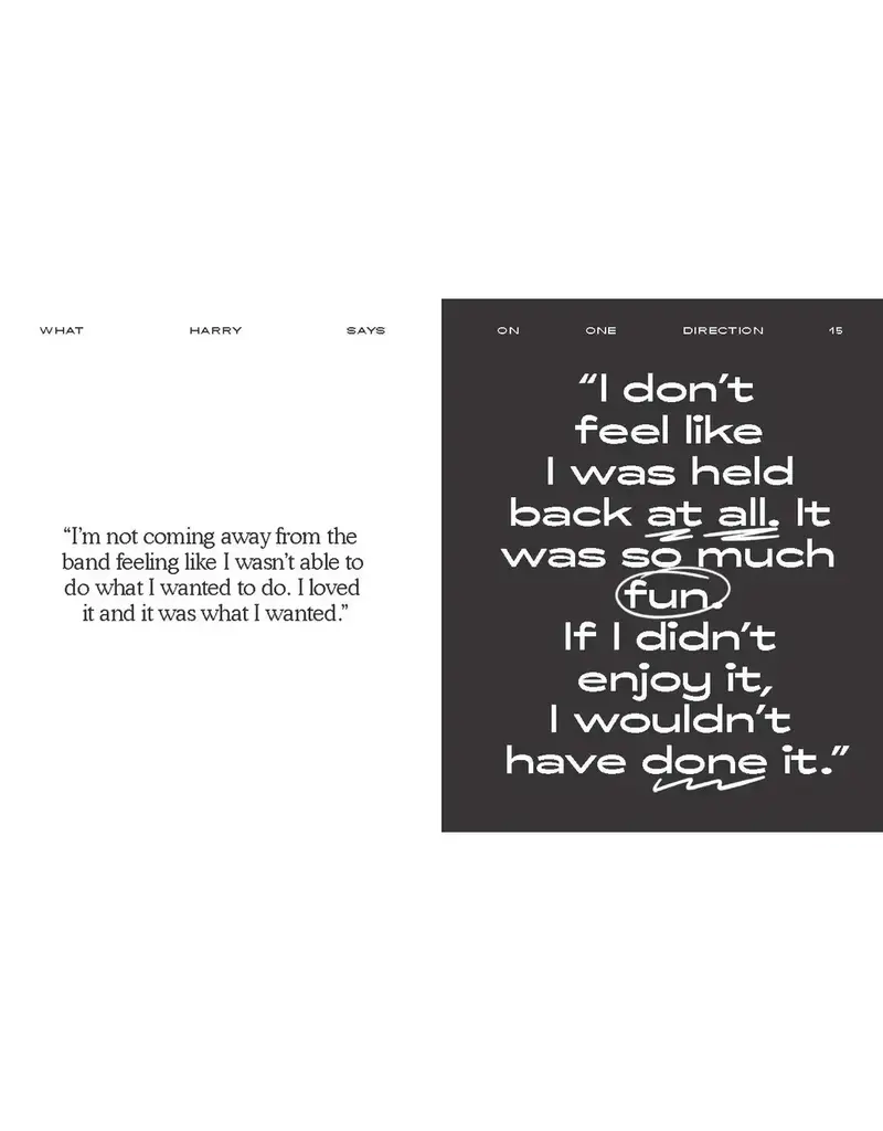 Chronicle Books What Harry Says Book