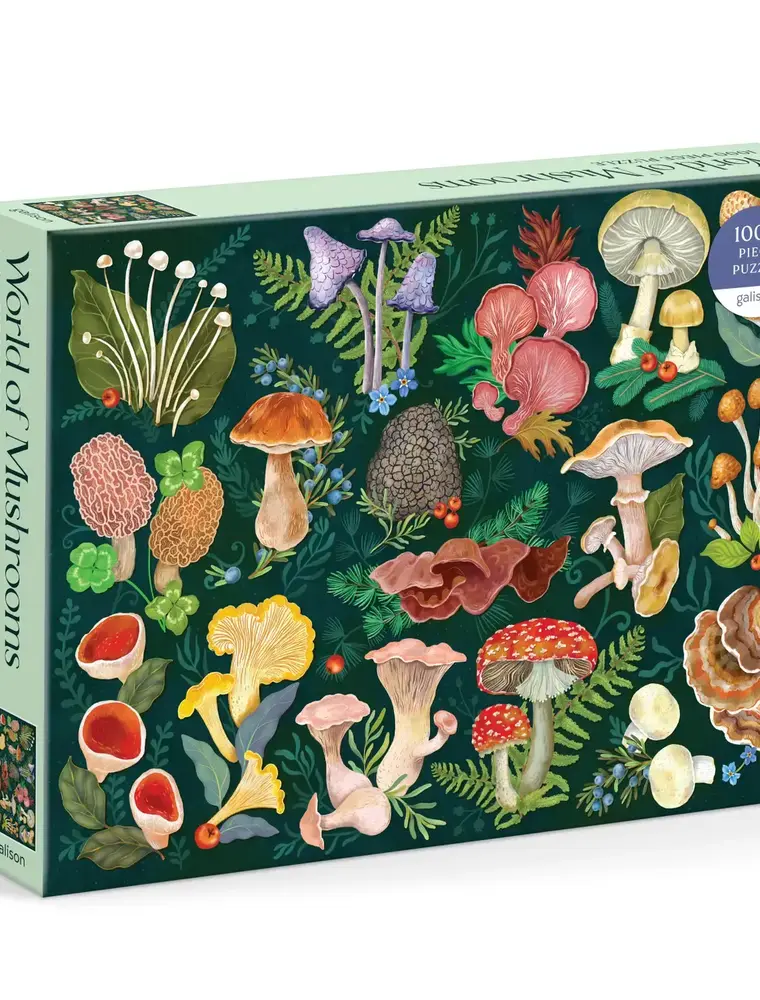 Chronicle Books World of Mushrooms 1000 Piece Puzzle by Galison