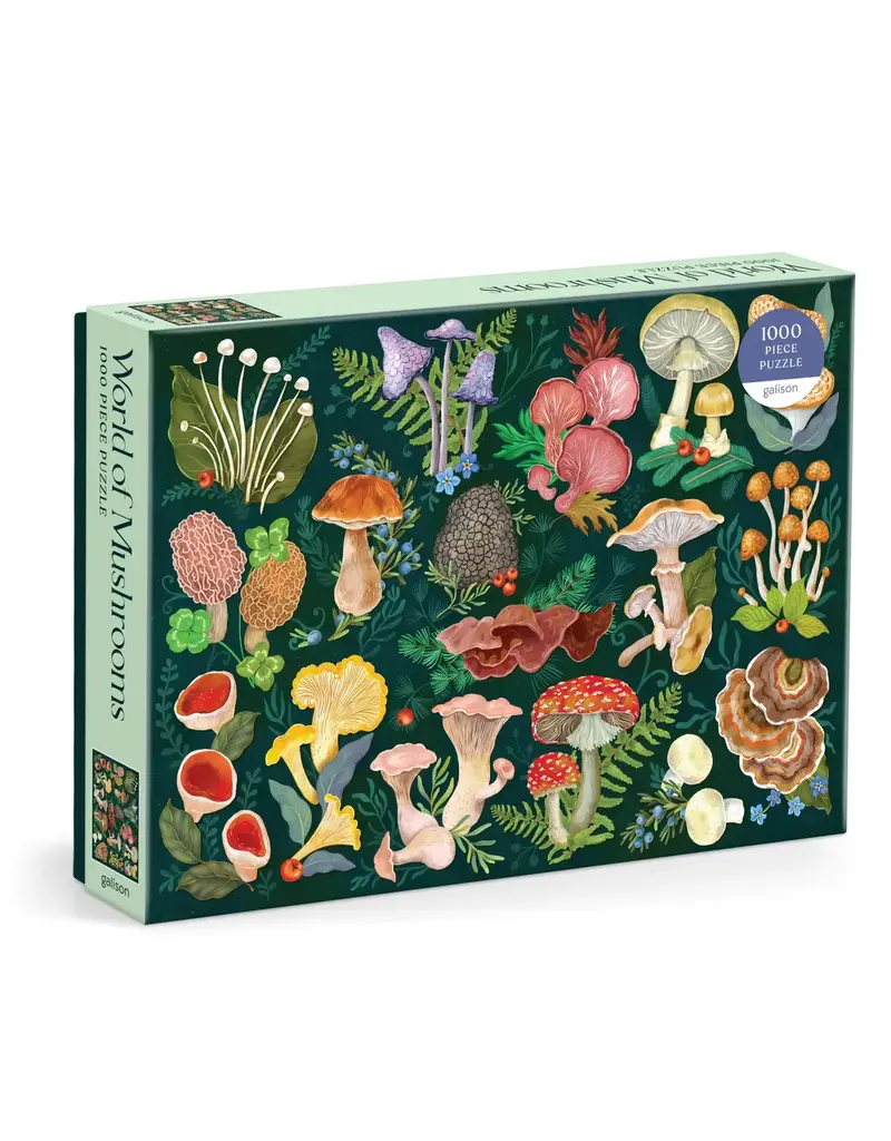 Chronicle Books World of Mushrooms 1000 Piece Puzzle by Galison