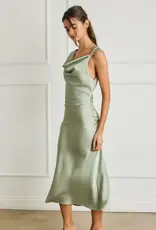 Dress Forum Sol Shoulder Detail Satin Dress