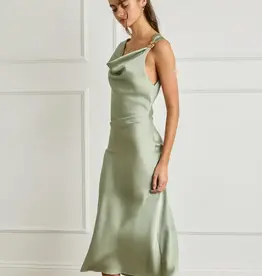 Dress Forum Sol Shoulder Detail Satin Dress