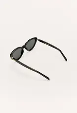 Z Supply Coastline Polished Black-Grey Polarized Sunglasses