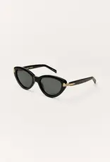 Z Supply Coastline Polished Black-Grey Polarized Sunglasses