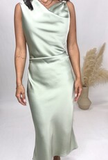 Dress Forum Sol Shoulder Detail Satin Dress