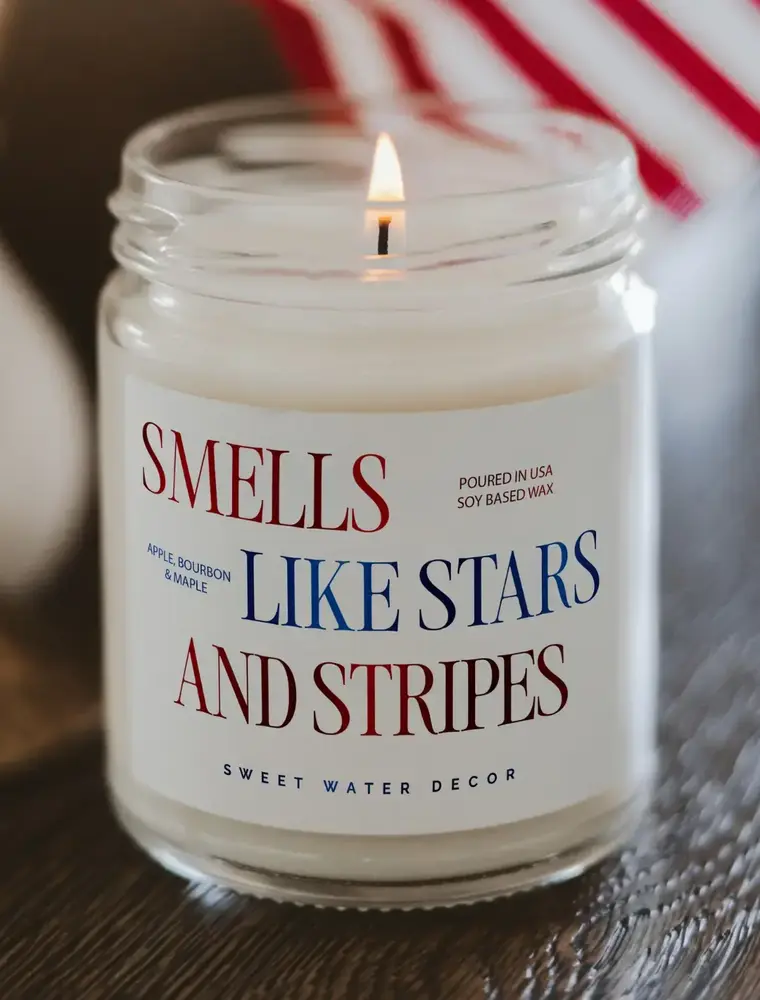 Sweet Water Decor Smells like Stars and Stripes 9oz. Soy Candle
