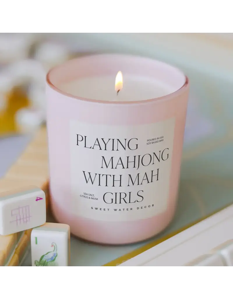 Sweet Water Decor Playing Mahjong with my Girls 15 oz. Soy Candle