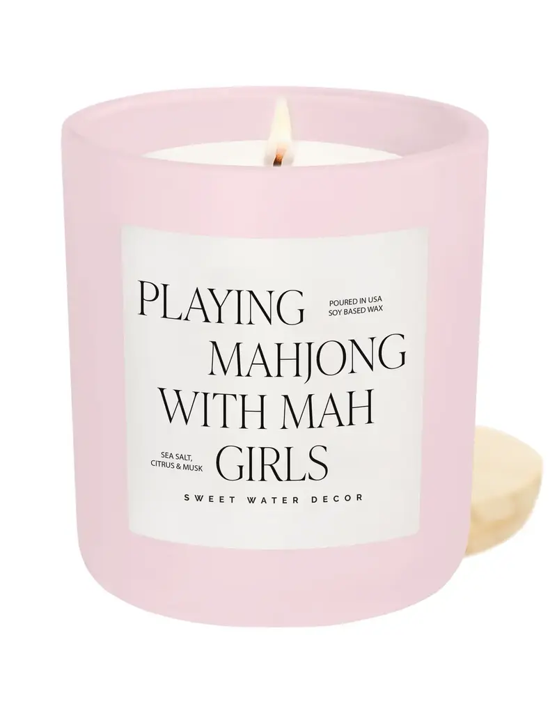 Sweet Water Decor Playing Mahjong with my Girls 15 oz. Soy Candle