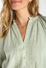 Liverpool 3/4 Sleeve Button Down