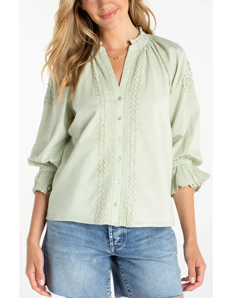 Liverpool 3/4 Sleeve Button Down