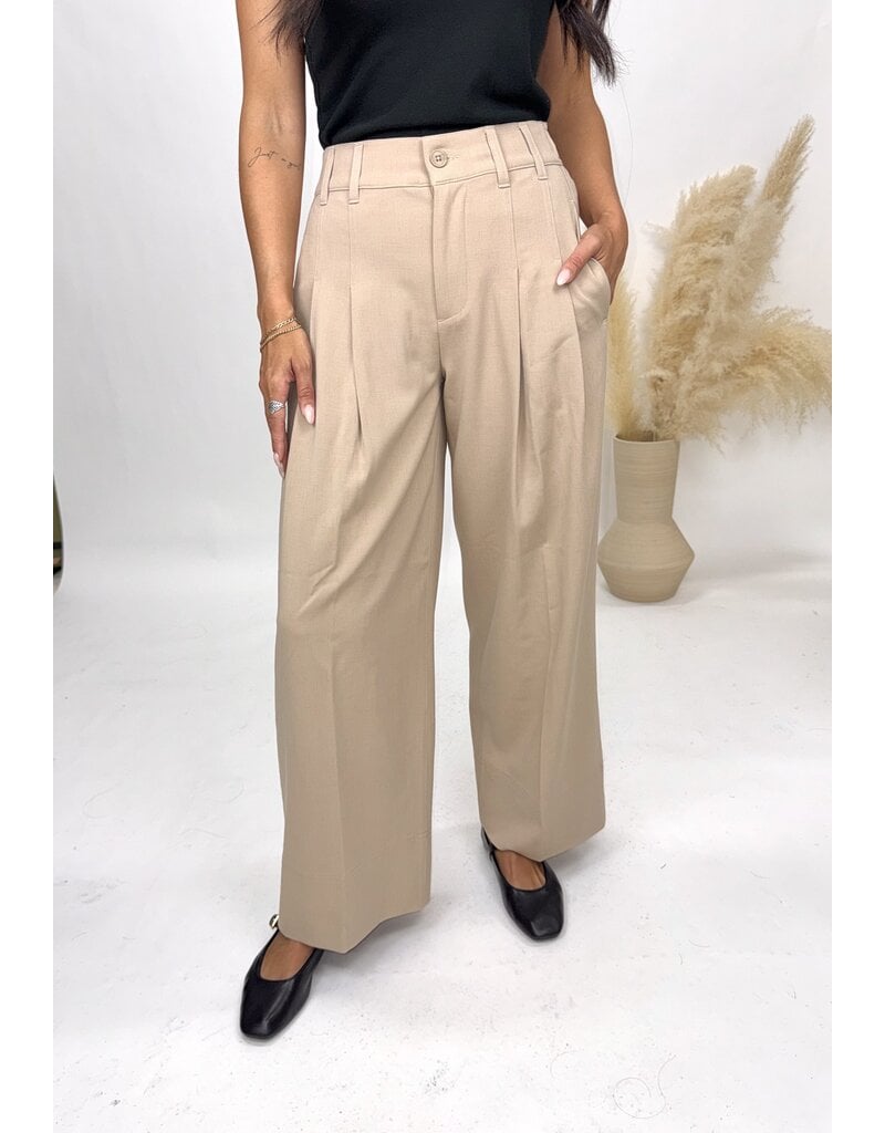 Liverpool Highrise Pleated Wide Leg Trousers