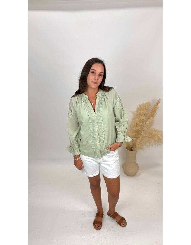 Liverpool 3/4 Sleeve Button Down