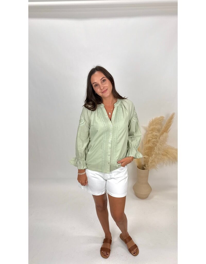 Liverpool 3/4 Sleeve Button Down