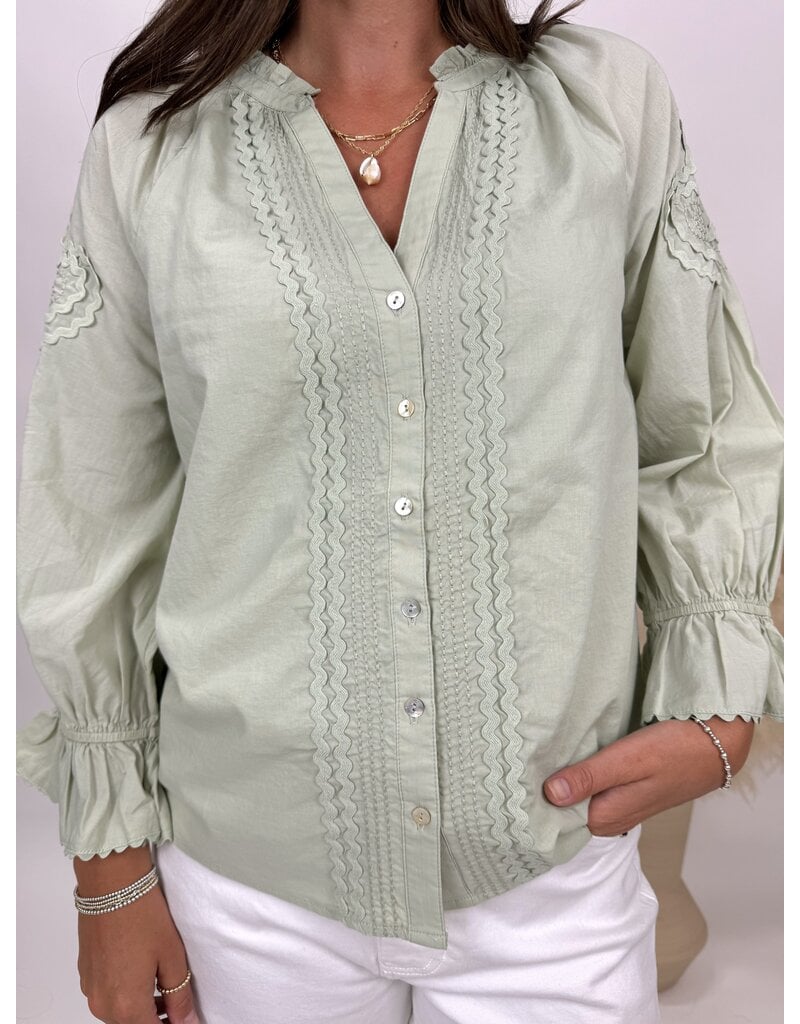 Liverpool 3/4 Sleeve Button Down