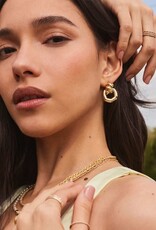 Kendra Scott Parker Knot Gold Open Frame Earrings