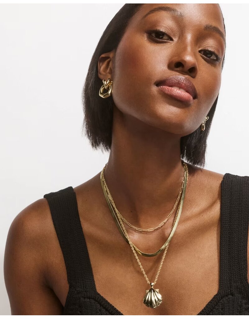 Kendra Scott Parker Knot Gold Open Frame Earrings