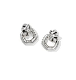 Kendra Scott Parker Knot Vintage Silver Open Frame Earrings
