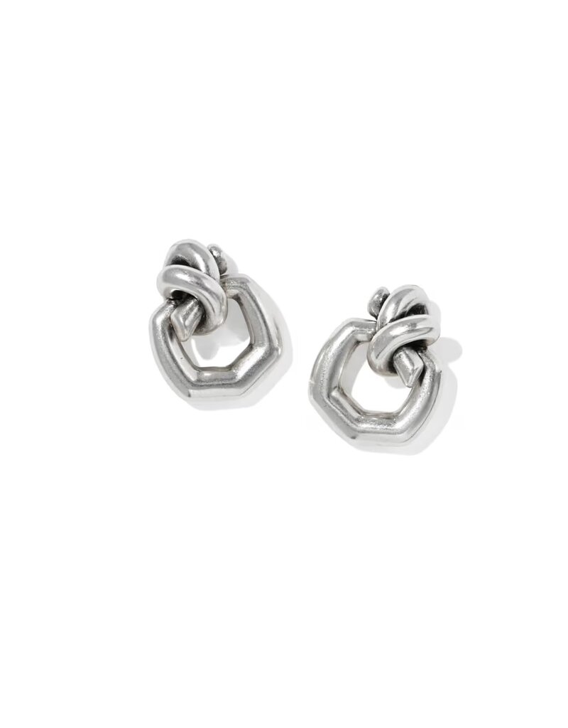 Kendra Scott Parker Knot Vintage Silver Open Frame Earrings