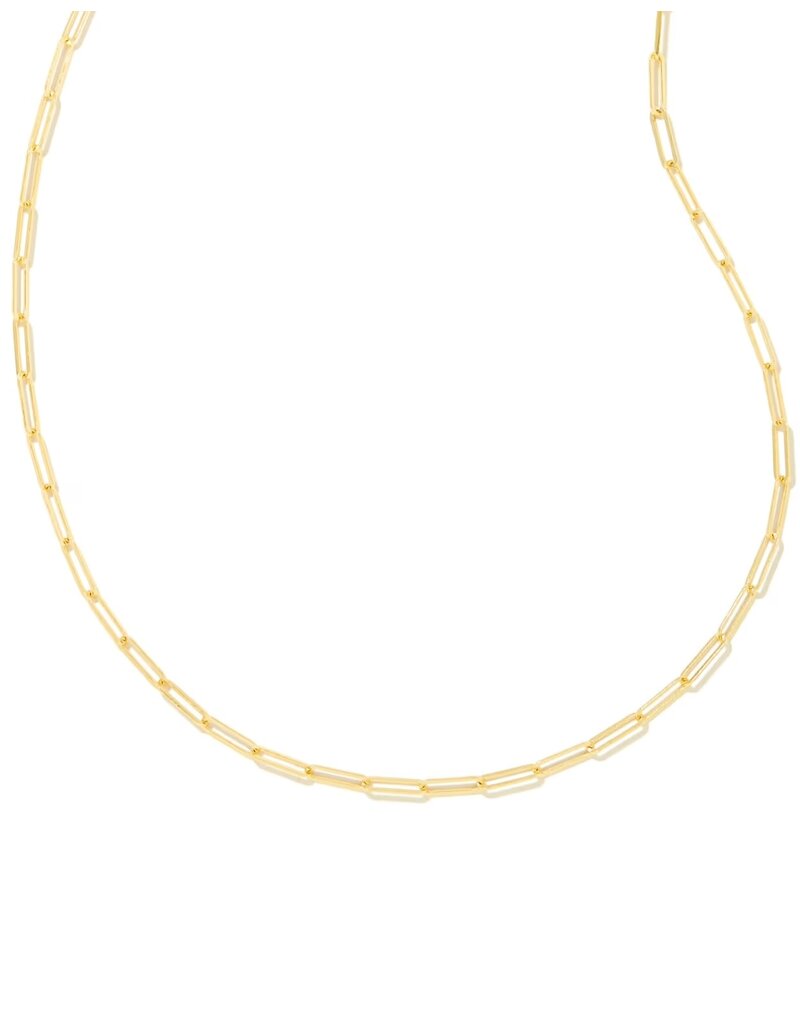 Kendra Scott Courtney Paperclip Necklace in Gold