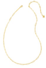 Kendra Scott Courtney Paperclip Necklace in Gold