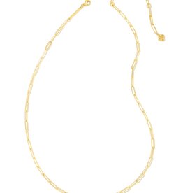 Kendra Scott Courtney Paperclip Necklace in Gold