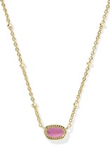 Kendra Scott Mini Elisa Satellite Pendant Necklace Gold Azalea Illusion