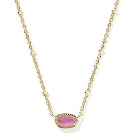 Kendra Scott Mini Elisa Satellite Pendant Necklace Gold Azalea Illusion