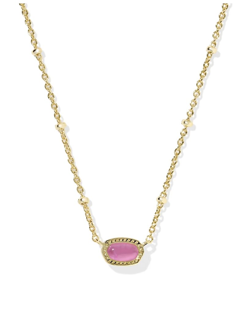 Kendra Scott Mini Elisa Satellite Pendant Necklace Gold Azalea Illusion