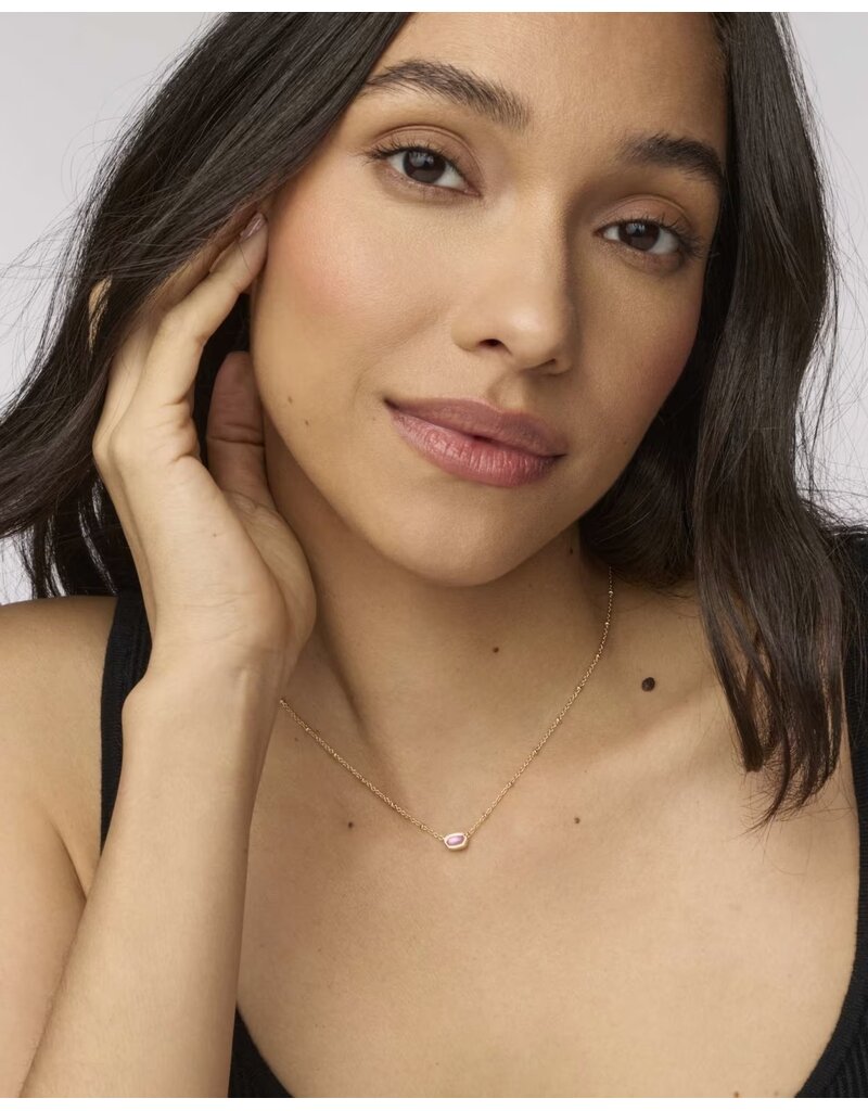 Kendra Scott Mini Elisa Satellite Pendant Necklace Gold Azalea Illusion