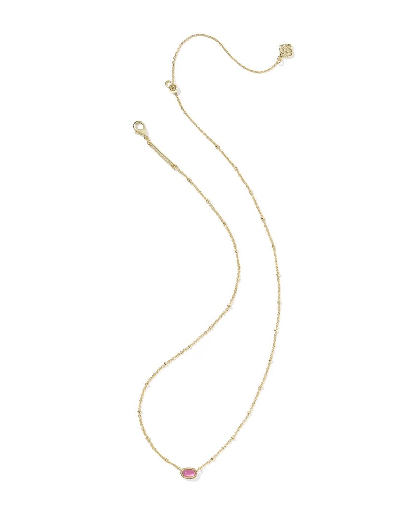 Kendra Scott Mini Elisa Satellite Pendant Necklace Gold Azalea Illusion