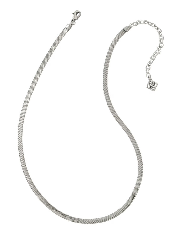 Kendra Scott Kassie Chain Necklace in Vintage Silver