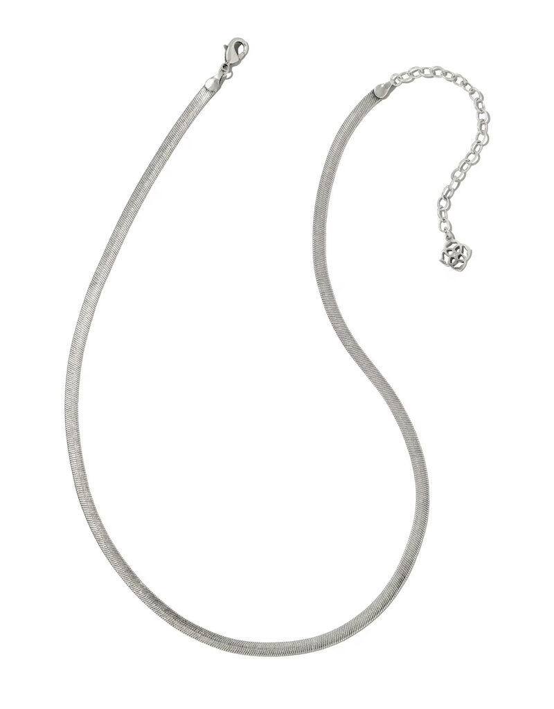 Kendra Scott Kassie Chain Necklace in Vintage Silver