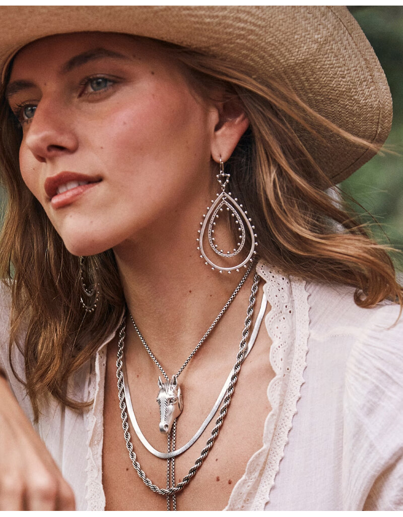 Kendra Scott Kassie Chain Necklace in Vintage Silver
