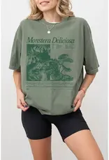Society Monstera Deliciosa Vintage Graphic Oversized T-Shirt