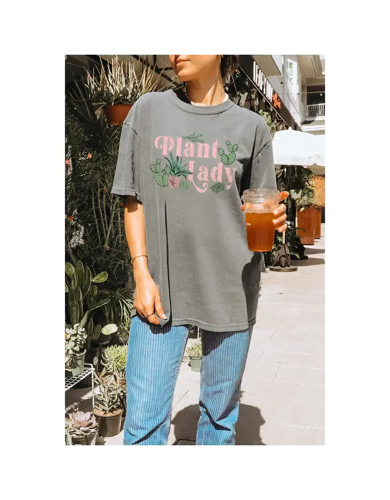 Society Plant Lady Graphic Oversized Graphic T-Shirt