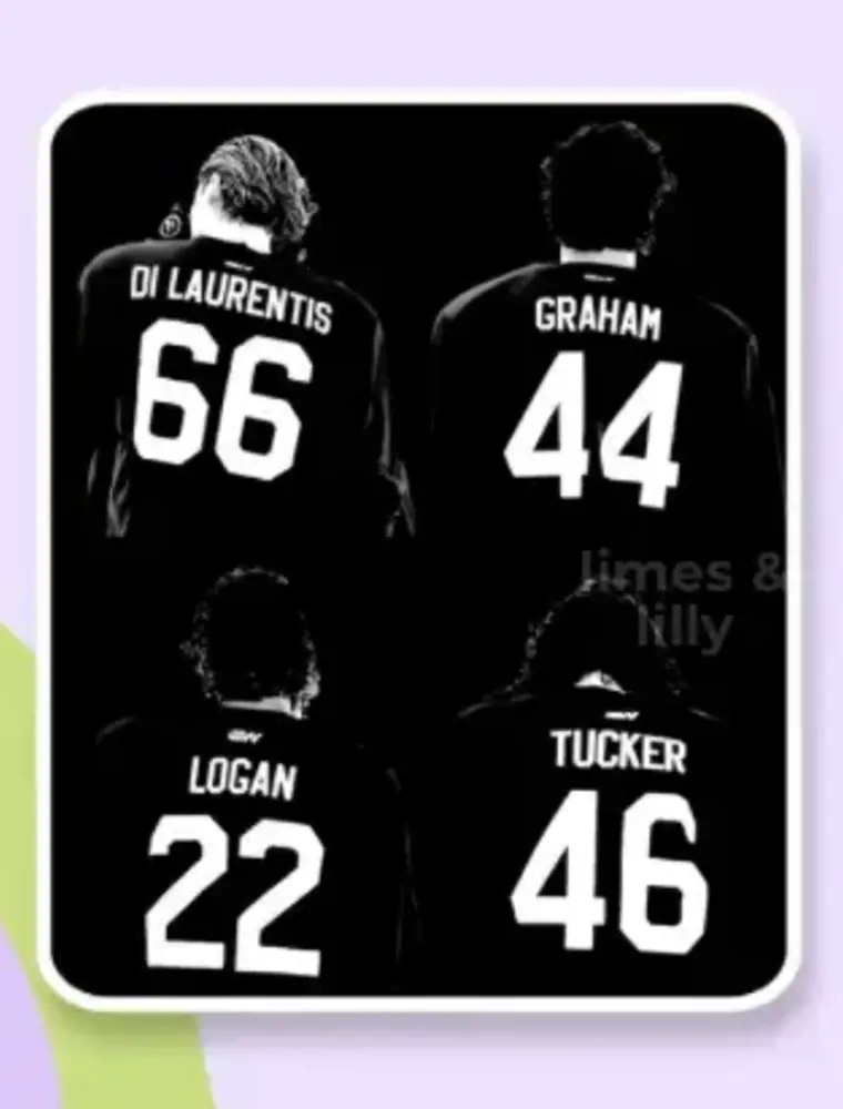 limes & Lilly Off Campus Players Hockey Jerseys Vinyl Sticker