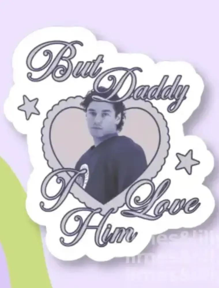 limes & Lilly But Daddy I love Him Off Campus Vinyl Sticker