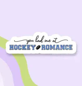 limes & Lilly You had me at Hockey Romance Vinyl Sticker
